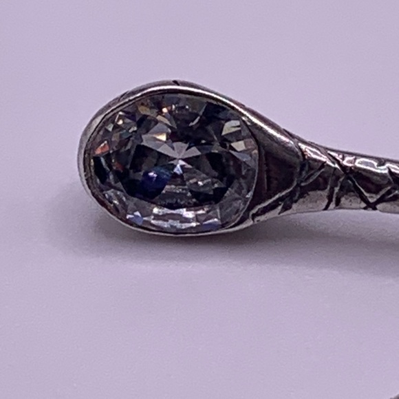 Silpada Vintage Sterling FALLING STAR Cubic Zirconia Threader Earrings - Picture 12 of 16